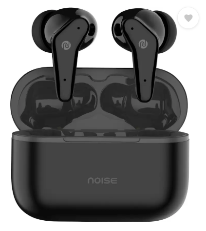 Noise Buds VS102 with 50 Hrs Playtime, 11mm Driver, IPX5 and Unique Flybird Design Bluetooth  (Jet Black, True Wireless)