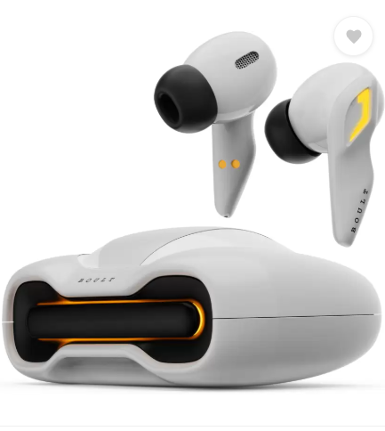 Boult Astra with Quad Mic ENC, 48Hrs Battery, Low Latency Gaming, Made in India, 5.3v Bluetooth  (White Opal, True Wireless)